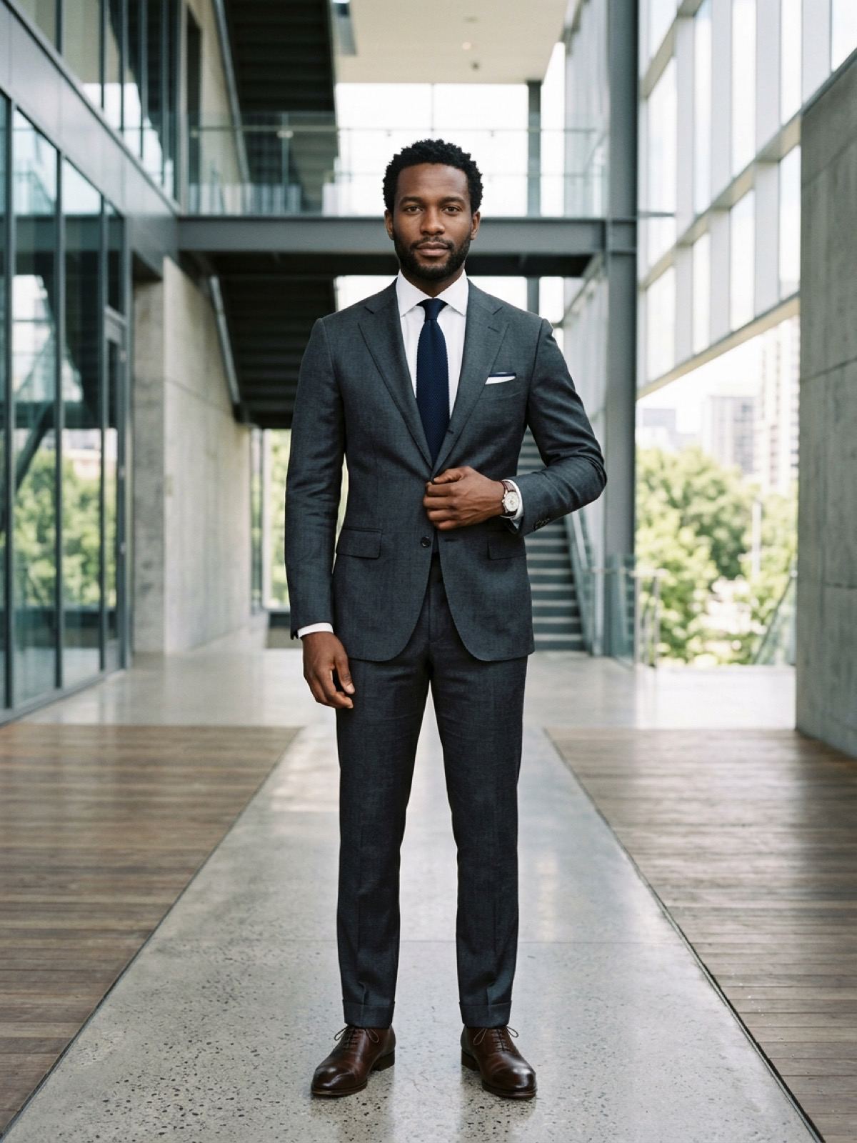 Charcoal Two-Piece Suit: view 2