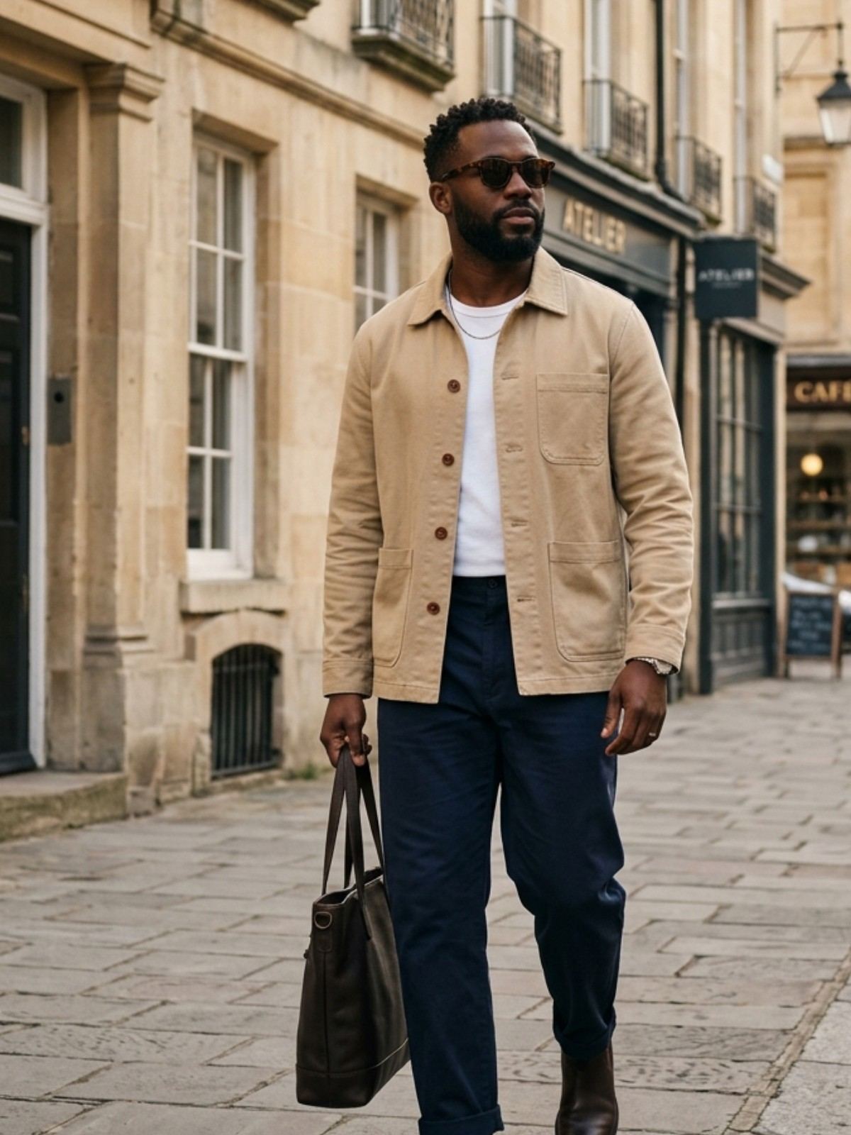 Cotton Twill Chore Coat: view 1